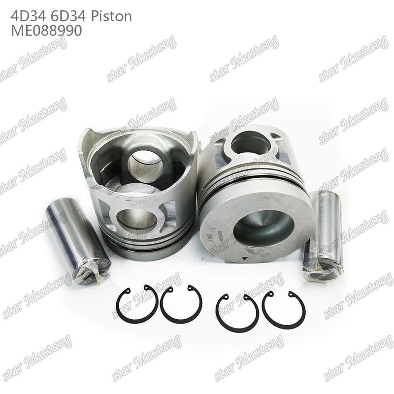 6D34 Engine Piston Pin Hole 36mm Dengan Alfin Tanpa Oil Gallery ME088990 Untuk suku cadang mesin Mitsubishi