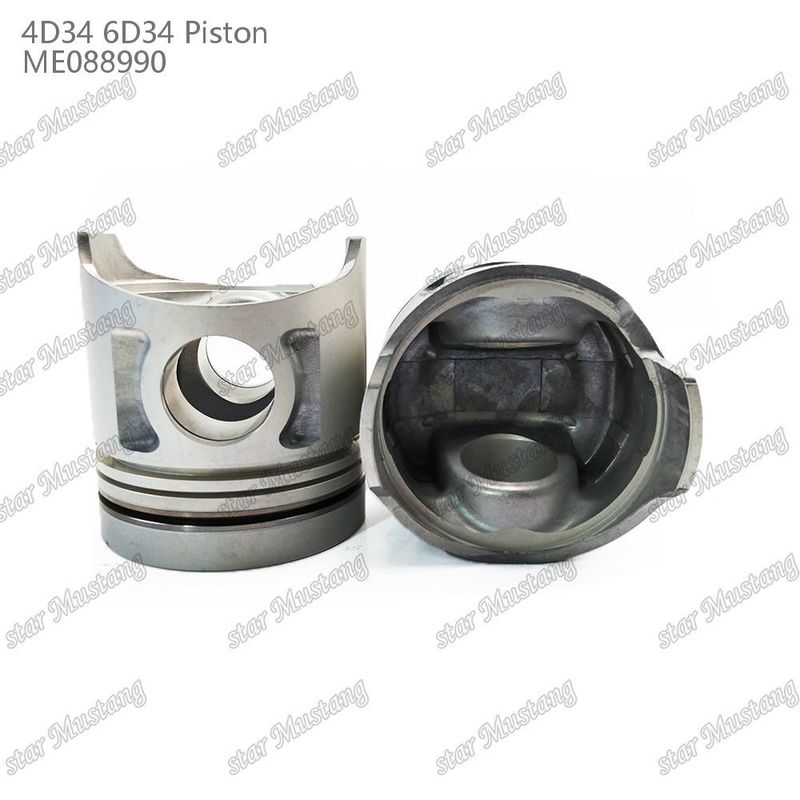 6D34 Engine Piston Pin Hole 36mm Dengan Alfin Tanpa Oil Gallery ME088990 Untuk suku cadang mesin Mitsubishi