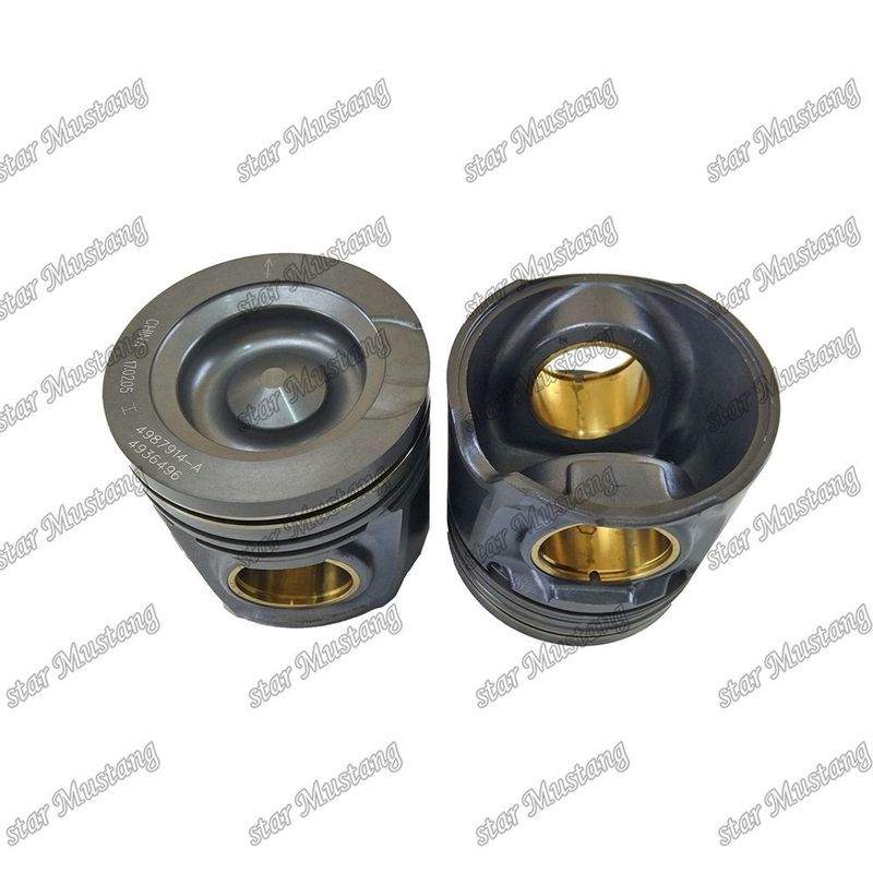 Piston 8.9L 6LTAA ISB6.7 ISB6.7L 4987914 4936496 Untuk bagian perbaikan mesin diesel Cummins