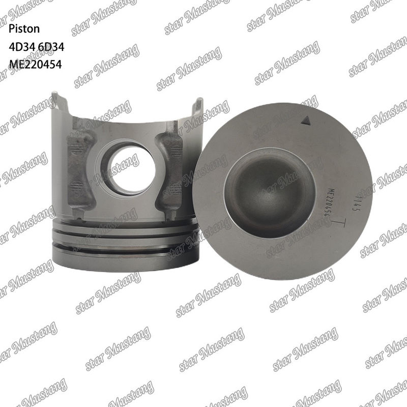 6D34 Engine Piston Pin Hole 36mm Dengan Alfin Dengan Oil Gallery ME220454 Untuk suku cadang mesin Mitsubishi