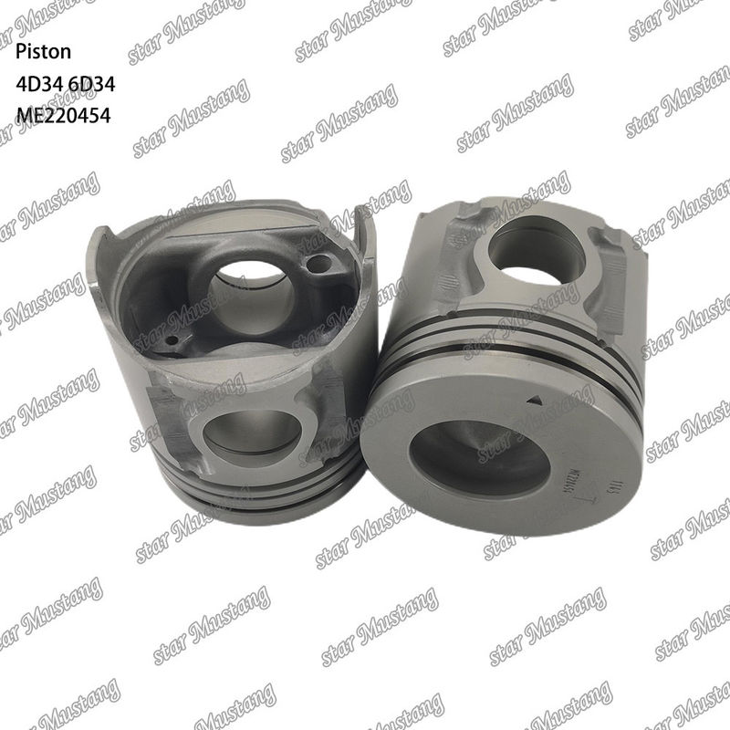 6D34 Engine Piston Pin Hole 36mm Dengan Alfin Dengan Oil Gallery ME220454 Untuk suku cadang mesin Mitsubishi