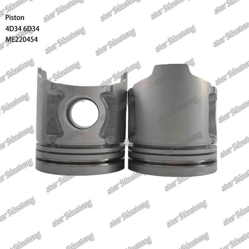 6D34 Engine Piston Pin Hole 36mm Dengan Alfin Dengan Oil Gallery ME220454 Untuk suku cadang mesin Mitsubishi