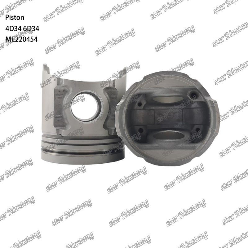 6D34 Engine Piston Pin Hole 36mm Dengan Alfin Dengan Oil Gallery ME220454 Untuk suku cadang mesin Mitsubishi