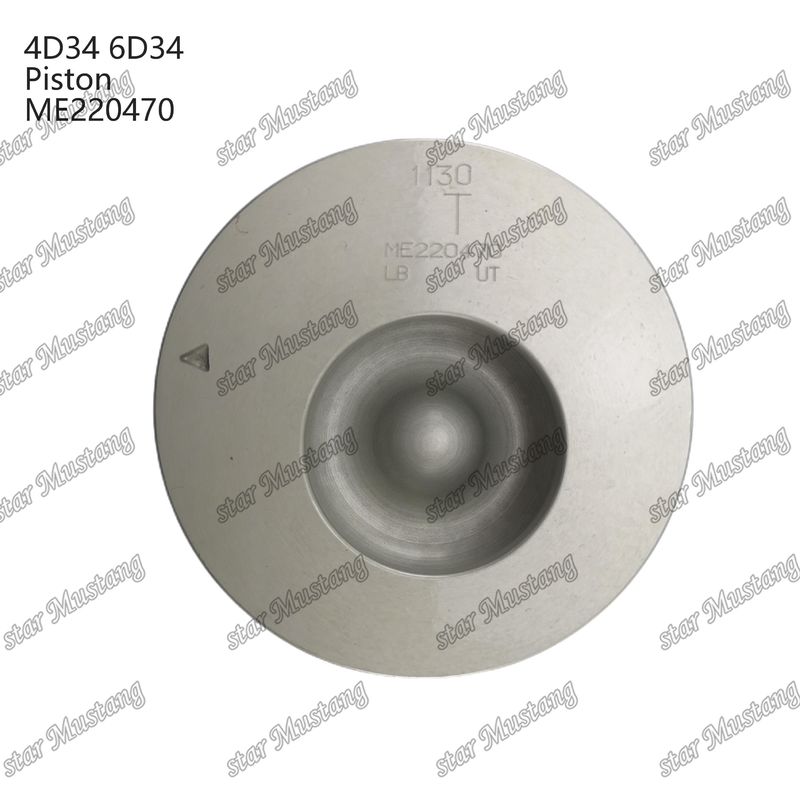 6D34 Engine Piston Pin Hole 36mm Dengan Alfin Dengan Oil Gallery ME220470 Untuk suku cadang mesin Mitsubishi