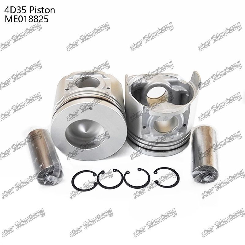 4D35 Piston Mesin Dengan Alfin Tanpa Galeri Minyak ME018825 Untuk suku cadang mesin Mitsubishi
