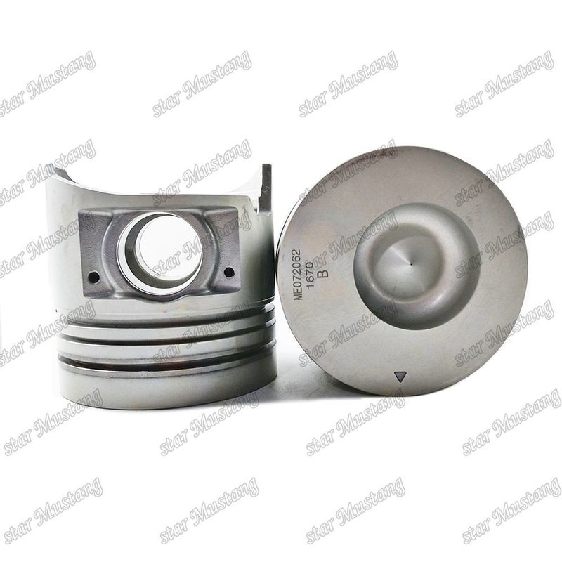 6D16 Mesin Piston Chamber Ukuran 59mm 3×2.5×4mm Pin Hole 38mm ME072062 ME072064 Untuk suku cadang mesin Mitsubishi