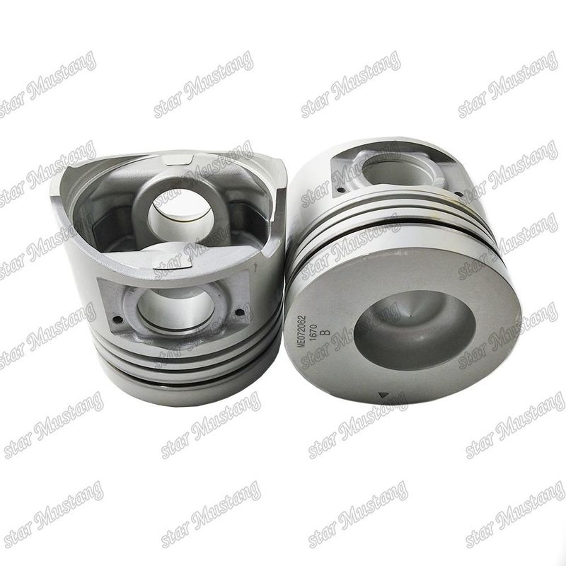 6D16 Mesin Piston Chamber Ukuran 59mm 3×2.5×4mm Pin Hole 38mm ME072062 ME072064 Untuk suku cadang mesin Mitsubishi