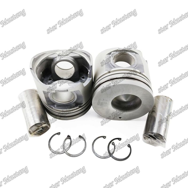 6D16T Mesin Piston Chamber Ukuran 57mm 3kx2.5x4mm Pin Hole 42mm ME300199 Untuk suku cadang mesin Mitsubishi