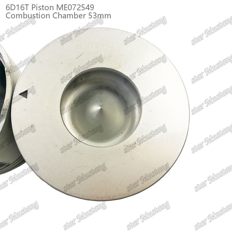 6D16T-24V Mesin Piston Chamber Ukuran 53mm 3kx2.5x4mm Pin Hole 38mm ME072549 Untuk suku cadang mesin Mitsubishi