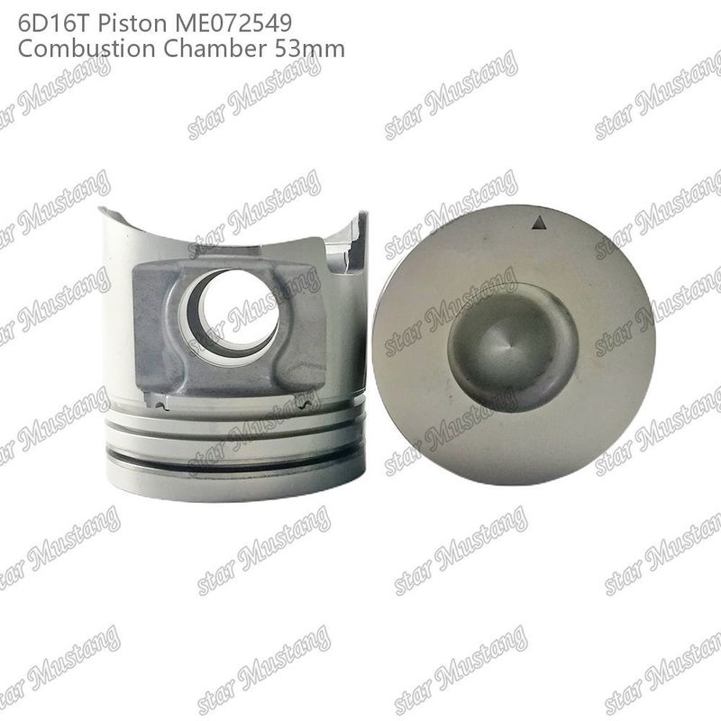 6D16T-24V Mesin Piston Chamber Ukuran 53mm 3kx2.5x4mm Pin Hole 38mm ME072549 Untuk suku cadang mesin Mitsubishi