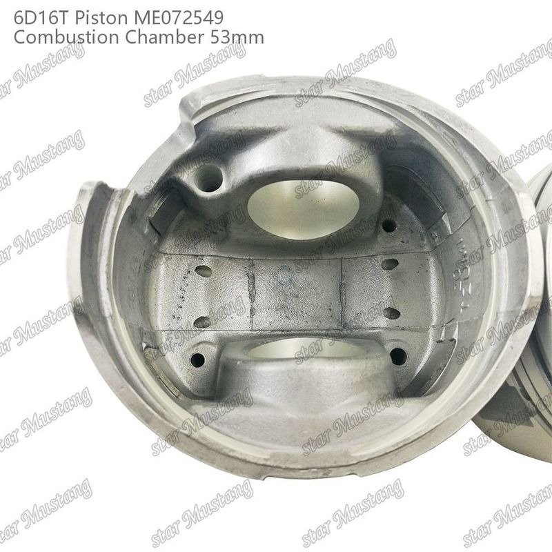 6D16T-24V Mesin Piston Chamber Ukuran 53mm 3kx2.5x4mm Pin Hole 38mm ME072549 Untuk suku cadang mesin Mitsubishi