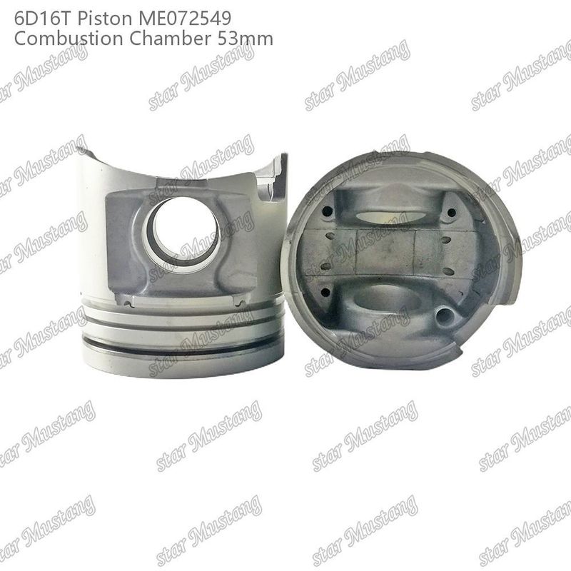 6D16T-24V Mesin Piston Chamber Ukuran 53mm 3kx2.5x4mm Pin Hole 38mm ME072549 Untuk suku cadang mesin Mitsubishi