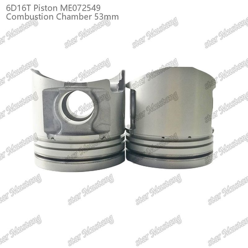 6D16T-24V Mesin Piston Chamber Ukuran 53mm 3kx2.5x4mm Pin Hole 38mm ME072549 Untuk suku cadang mesin Mitsubishi