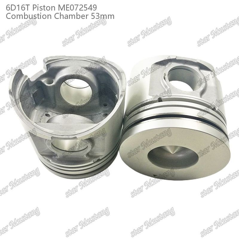 6D16T-24V Mesin Piston Chamber Ukuran 53mm 3kx2.5x4mm Pin Hole 38mm ME072549 Untuk suku cadang mesin Mitsubishi
