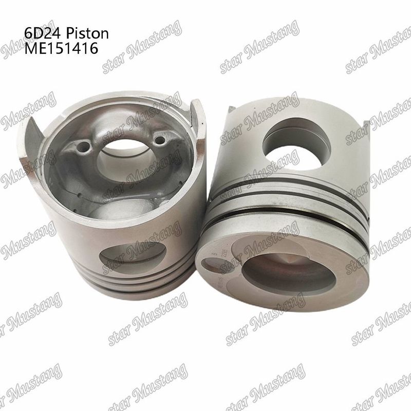 6D24 Mesin Piston Chamber Ukuran 69mm 3.3Kx3x4mm ME151416 Untuk suku cadang mesin Mitsubishi