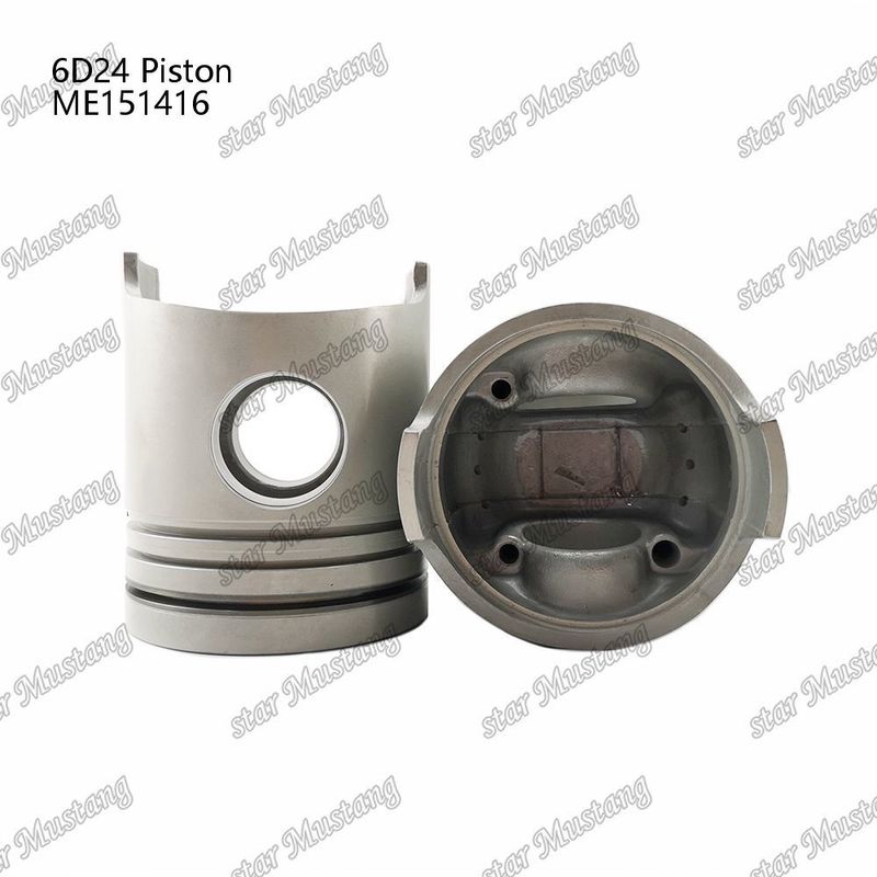 6D24 Mesin Piston Chamber Ukuran 69mm 3.3Kx3x4mm ME151416 Untuk suku cadang mesin Mitsubishi