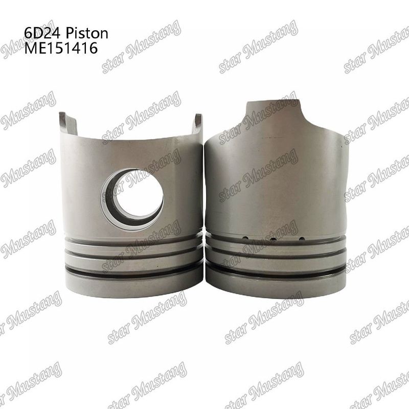 6D24 Mesin Piston Chamber Ukuran 69mm 3.3Kx3x4mm ME151416 Untuk suku cadang mesin Mitsubishi