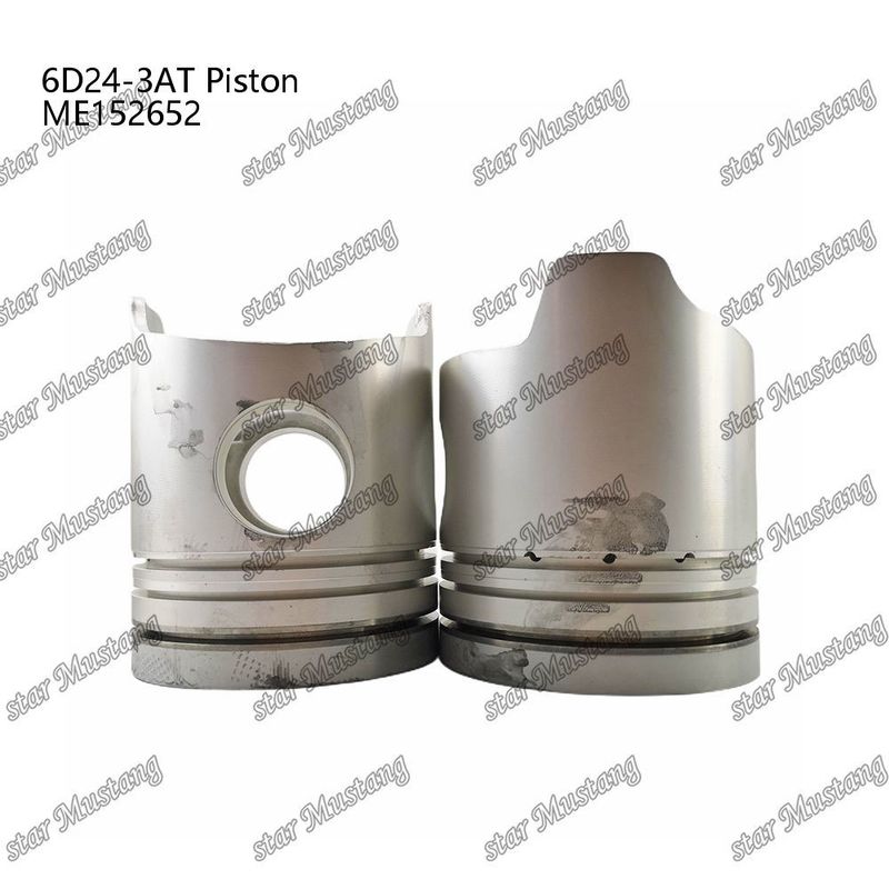 6D24-3AT Mesin Piston Chamber Ukuran 66mm 3.3Kx3x4mm ME152652 Untuk suku cadang mesin Mitsubishi