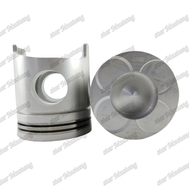 6D40 Mesin Piston Chamber Ukuran 72mm ME121199 ME121778 Untuk suku cadang mesin Mitsubishi