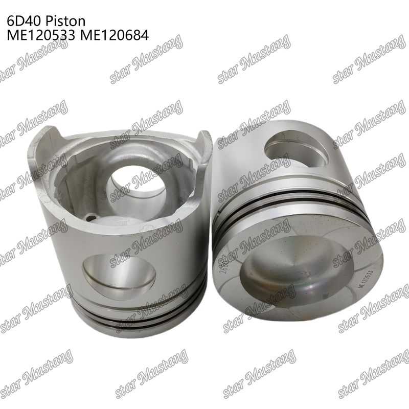 6D40 Mesin Piston Chamber Ukuran 90mm ME120533 ME120684 Untuk suku cadang mesin Mitsubishi