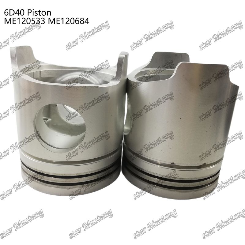 6D40 Mesin Piston Chamber Ukuran 90mm ME120533 ME120684 Untuk suku cadang mesin Mitsubishi