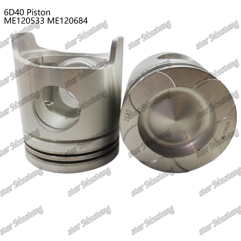 6D40 Mesin Piston Chamber Ukuran 90mm ME120533 ME120684 Untuk suku cadang mesin Mitsubishi