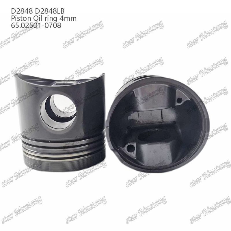 Piston D2848 D2848LB Oil ring 4mm 65.02501-0708 Untuk Bagian Perbaikan Mesin Diesel Doosan