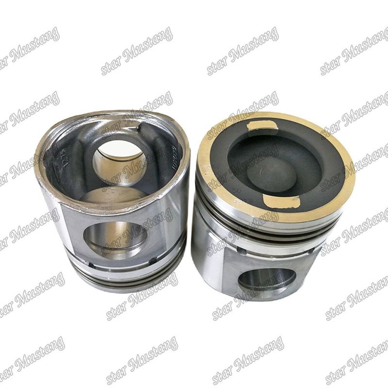 Piston QSB5.9 Injeksi listrik 3948465 Kamar pembakaran 61mm Untuk bagian perbaikan mesin diesel Cummins