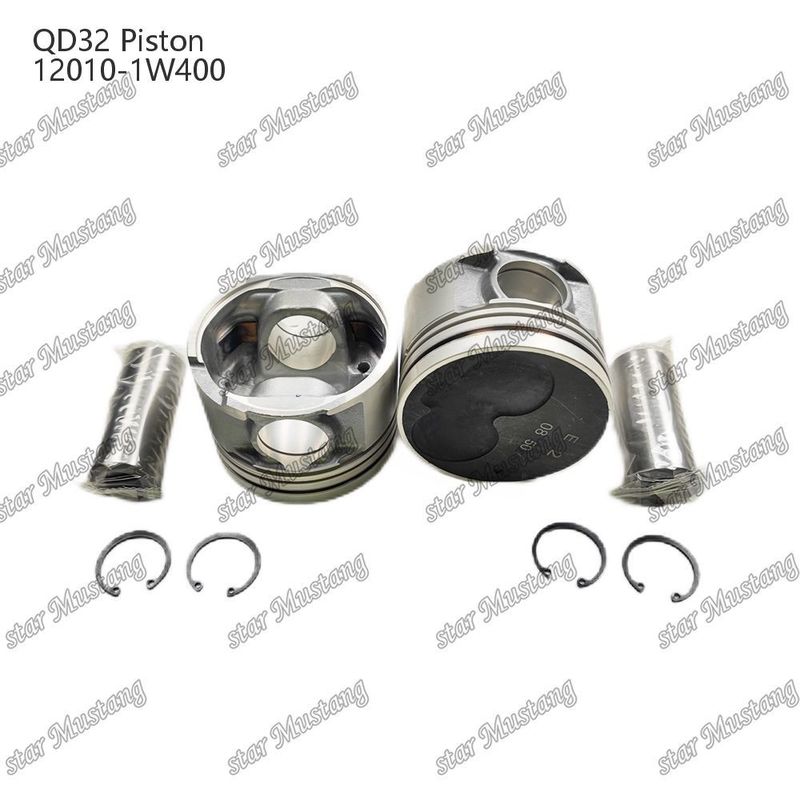 QD32 Piston Mesin Dengan Galeri Minyak 12010-1W400 Untuk suku cadang mesin Mitsubishi