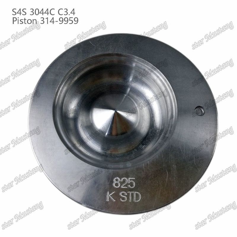 S4S 3044C C3.4 825 Mesin Piston Alfin Chamber Ukuran 53mm 60mm Oil Ring 4mm 314-9959 Untuk suku cadang mesin Mitsubishi