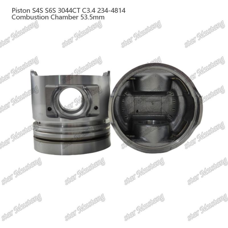 S4S S6S 3044CT C3.4 Mesin Piston Alfine Chamber Ukuran 53.5mm Oil Ring 4.5mm 234-4814 Untuk suku cadang mesin Mitsubishi