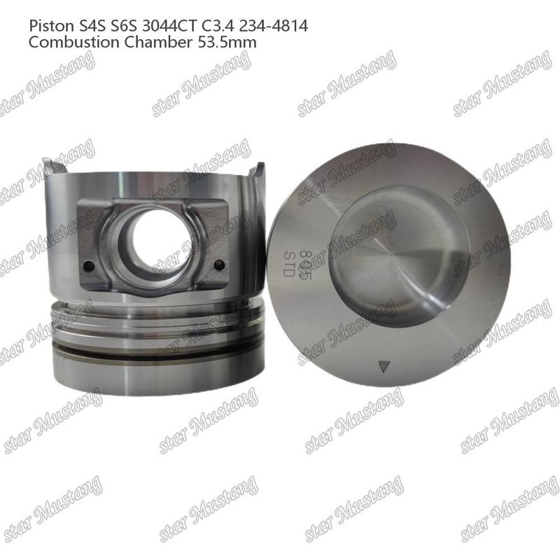 S4S S6S 3044CT C3.4 Mesin Piston Alfine Chamber Ukuran 53.5mm Oil Ring 4.5mm 234-4814 Untuk suku cadang mesin Mitsubishi