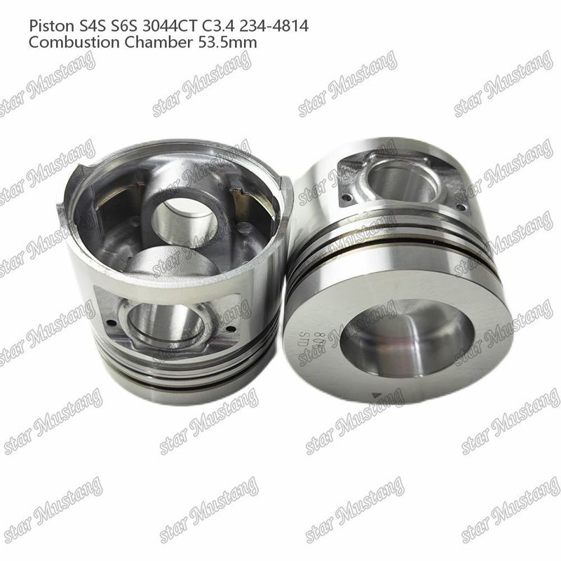 S4S S6S 3044CT C3.4 Mesin Piston Alfine Chamber Ukuran 53.5mm Oil Ring 4.5mm 234-4814 Untuk suku cadang mesin Mitsubishi