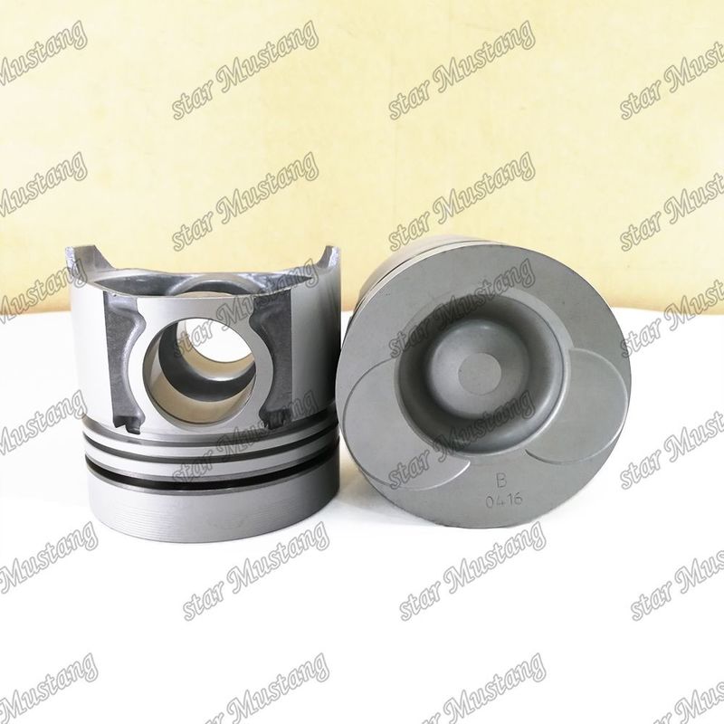 Piston DB58 DH220-7 tanpa alur 36mm lubang pin ruang pembakaran 56mm 65.02501-0416 Untuk Doosan