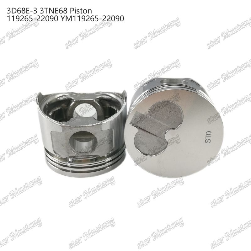 Piston 3D68E-3 3TNE68 Tinggi 53mm 119265-22090 YM119265-22090 Untuk bagian perbaikan mesin diesel Yanmar