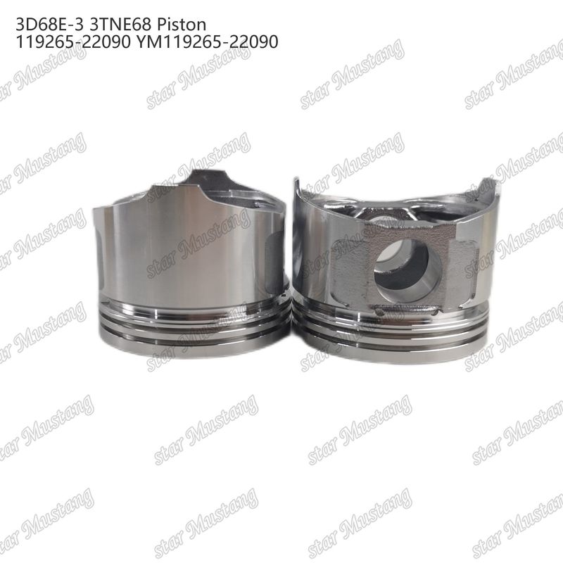 Piston 3D68E-3 3TNE68 Tinggi 53mm 119265-22090 YM119265-22090 Untuk bagian perbaikan mesin diesel Yanmar