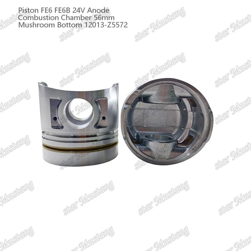 FE6 FE6B Mesin Piston 24V Ukuran Kamar 56mm 2.5x2x4mm 12013-Z5572 Untuk suku cadang mesin Nissan