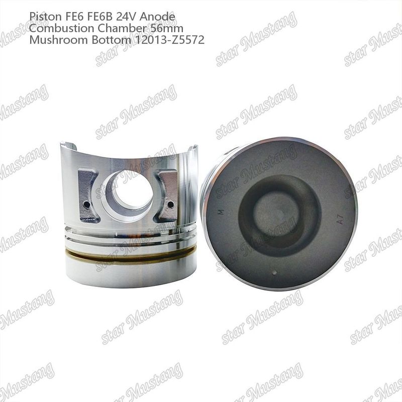 FE6 FE6B Mesin Piston 24V Ukuran Kamar 56mm 2.5x2x4mm 12013-Z5572 Untuk suku cadang mesin Nissan