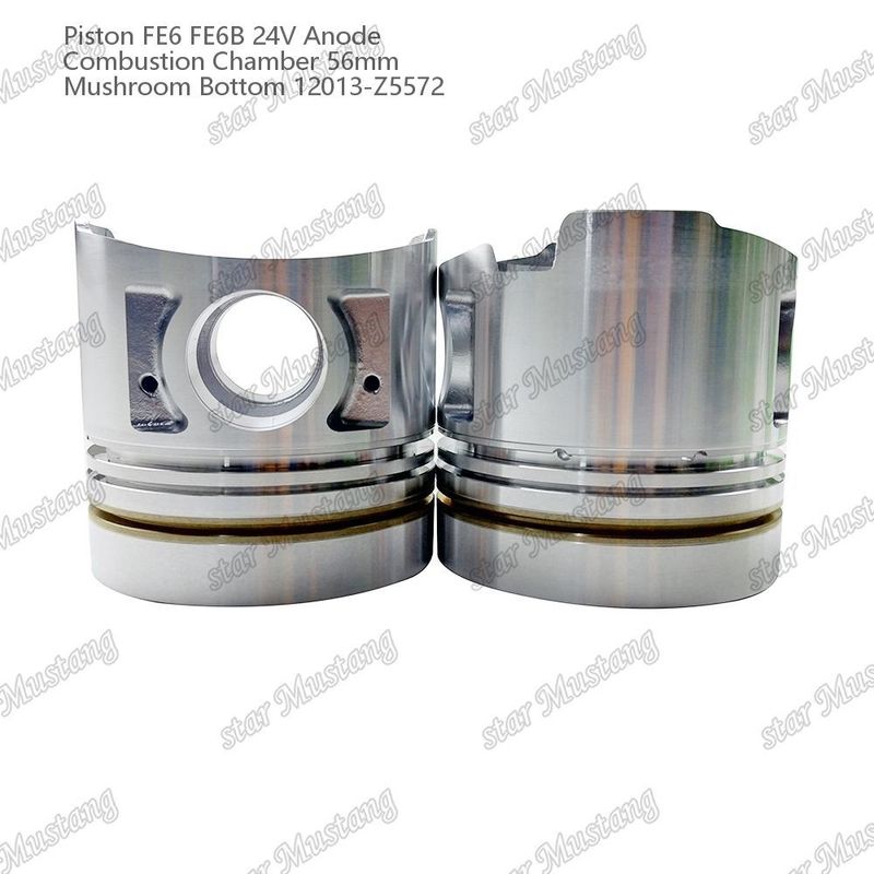 FE6 FE6B Mesin Piston 24V Ukuran Kamar 56mm 2.5x2x4mm 12013-Z5572 Untuk suku cadang mesin Nissan