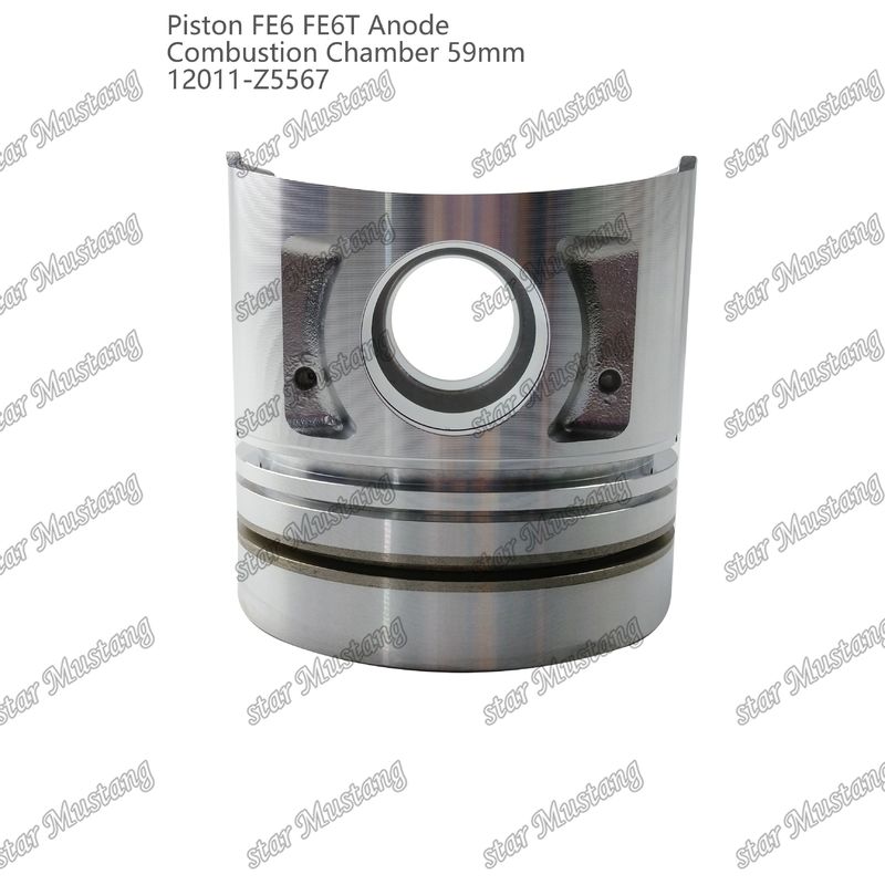 FE6 FE6T Mesin Piston Chamber Ukuran 59mm 3x2x4mm 12011-Z5567 Untuk suku cadang mesin Nissan
