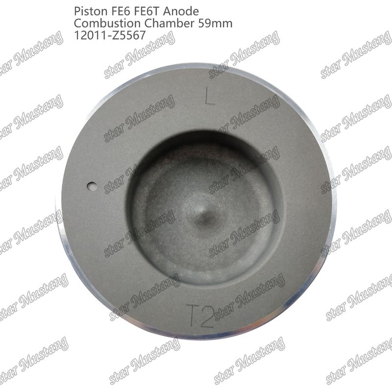 FE6 FE6T Mesin Piston Chamber Ukuran 59mm 3x2x4mm 12011-Z5567 Untuk suku cadang mesin Nissan
