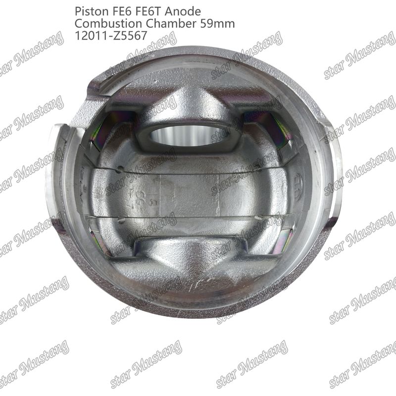 FE6 FE6T Mesin Piston Chamber Ukuran 59mm 3x2x4mm 12011-Z5567 Untuk suku cadang mesin Nissan