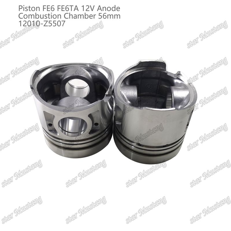 FE6 FE6TA Mesin Piston12V Ukuran Kamar 56mm 2.5x2x4mm 12010-Z5507 Untuk suku cadang mesin Nissan