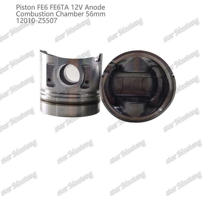 FE6 FE6TA Mesin Piston12V Ukuran Kamar 56mm 2.5x2x4mm 12010-Z5507 Untuk suku cadang mesin Nissan