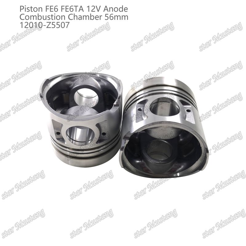 FE6 FE6TA Mesin Piston12V Ukuran Kamar 56mm 2.5x2x4mm 12010-Z5507 Untuk suku cadang mesin Nissan