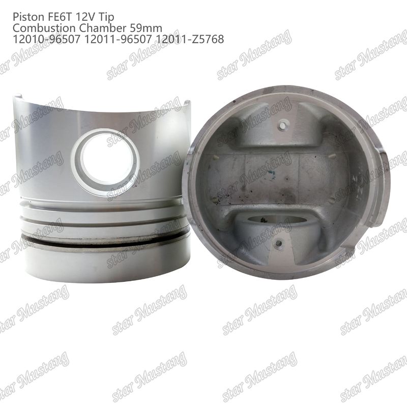 FE6T Mesin Piston 12V Kamar Ukuran 59mm 3x2x4mm 12010-96507 12011-96507 12011-Z5768 Untuk suku cadang mesin Nissan