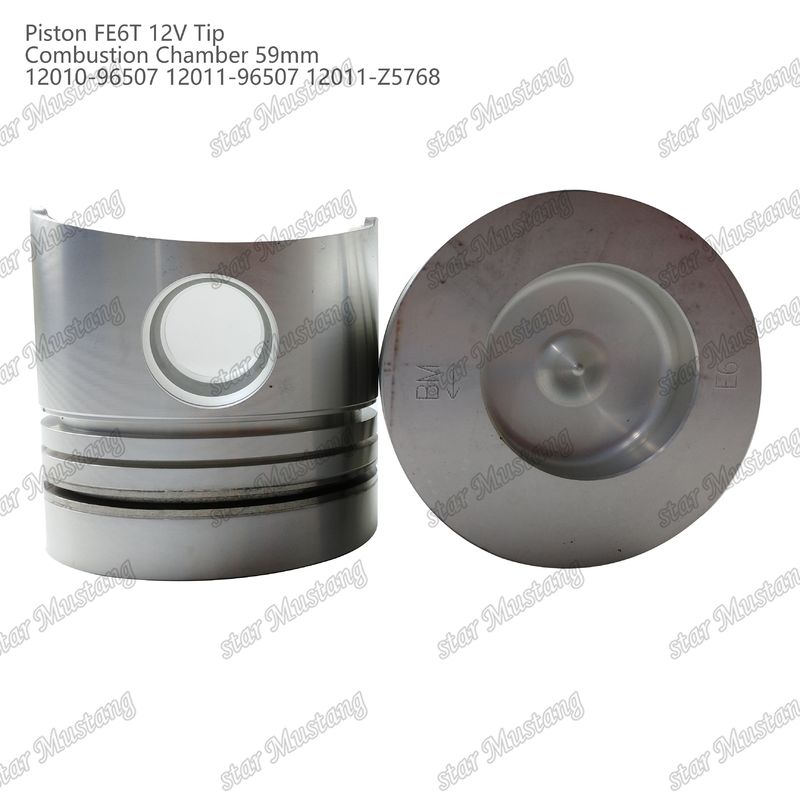 FE6T Mesin Piston 12V Kamar Ukuran 59mm 3x2x4mm 12010-96507 12011-96507 12011-Z5768 Untuk suku cadang mesin Nissan