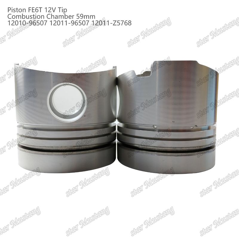 FE6T Mesin Piston 12V Kamar Ukuran 59mm 3x2x4mm 12010-96507 12011-96507 12011-Z5768 Untuk suku cadang mesin Nissan