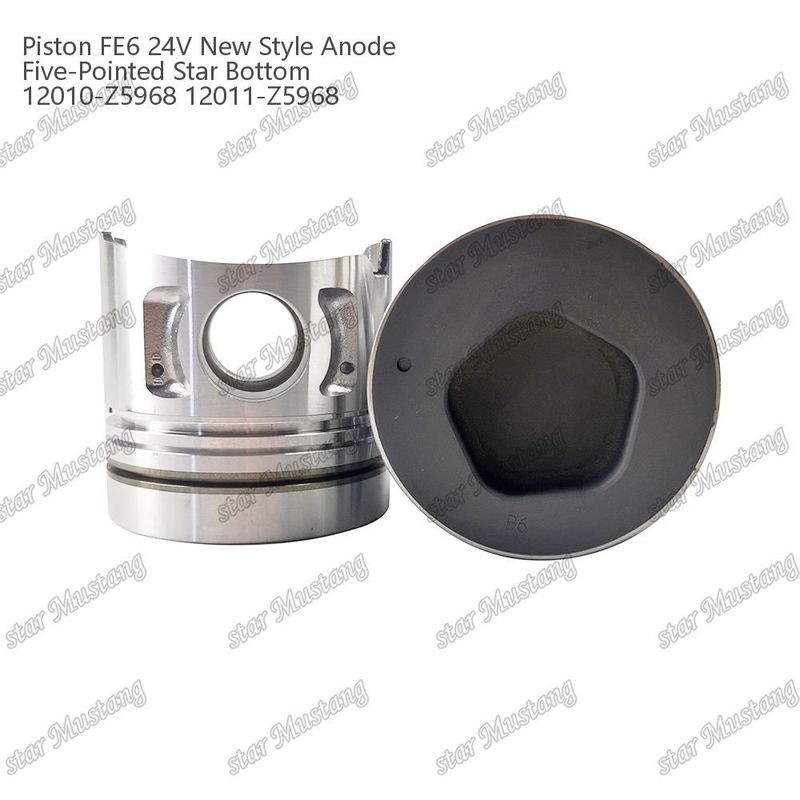FE6T Piston Mesin 24V Tipe Baru 2.5x2x4mm 12011-Z5776 12011-Z5506 12011-Z5968 Untuk suku cadang mesin Nissan