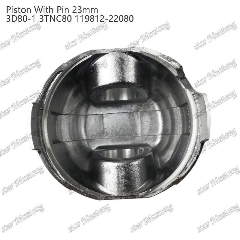 Piston 3D80-1 3TNC80 PIN SIZE 23mm 119812-22080 Untuk bagian perbaikan mesin diesel Yanmar